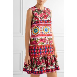 Коприна Dolce&Gabbana с червени рози